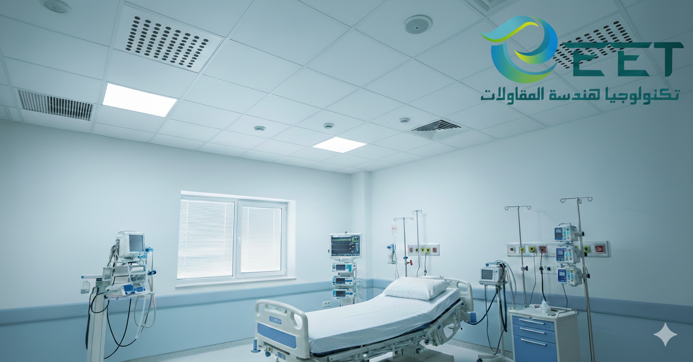 ريادة شركة EET في أنظمة تكييف المستشفيات وغرف العمليات بمصر.